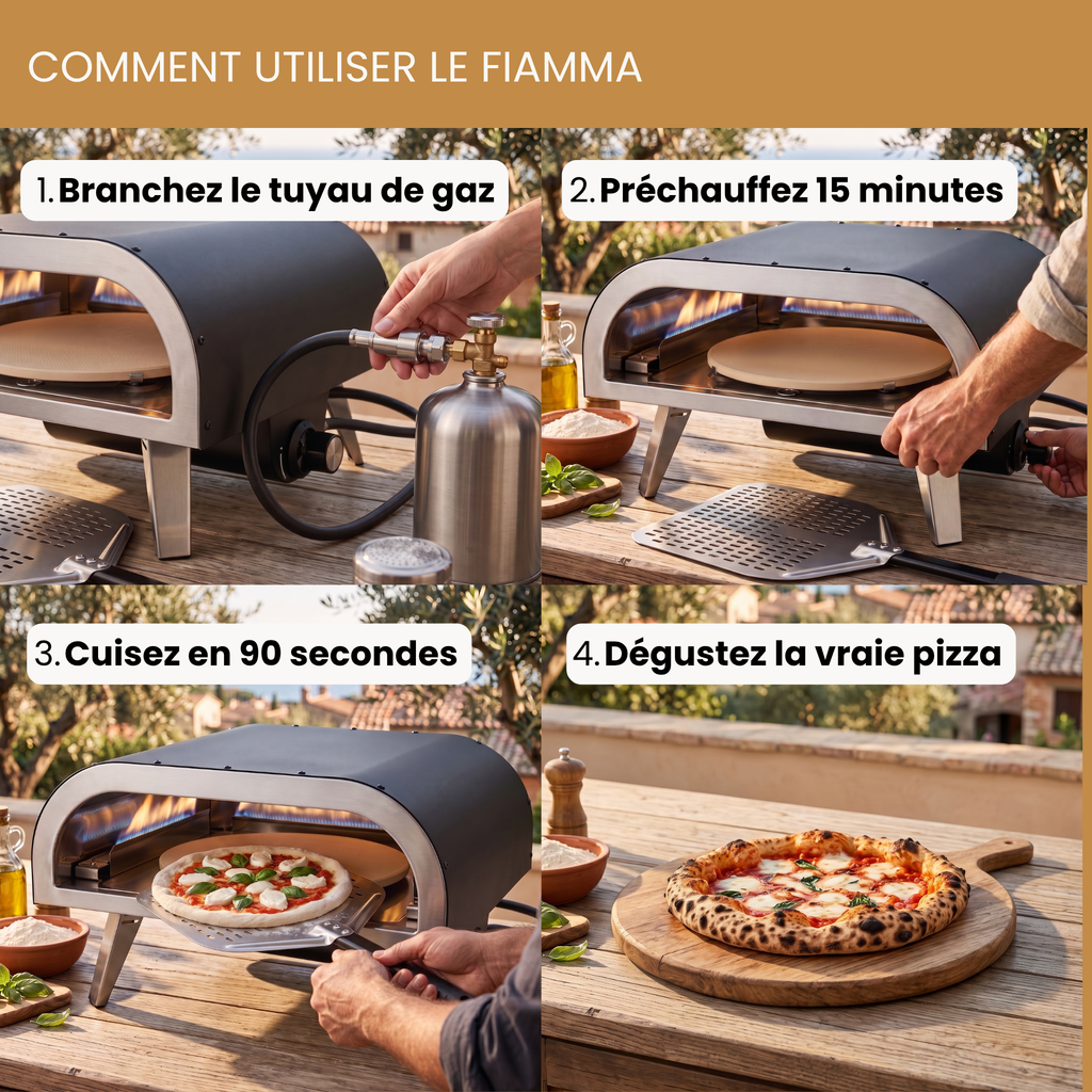Four à Pizza à Gaz 30 cm (12") | Fiamma La Dolce Crosta