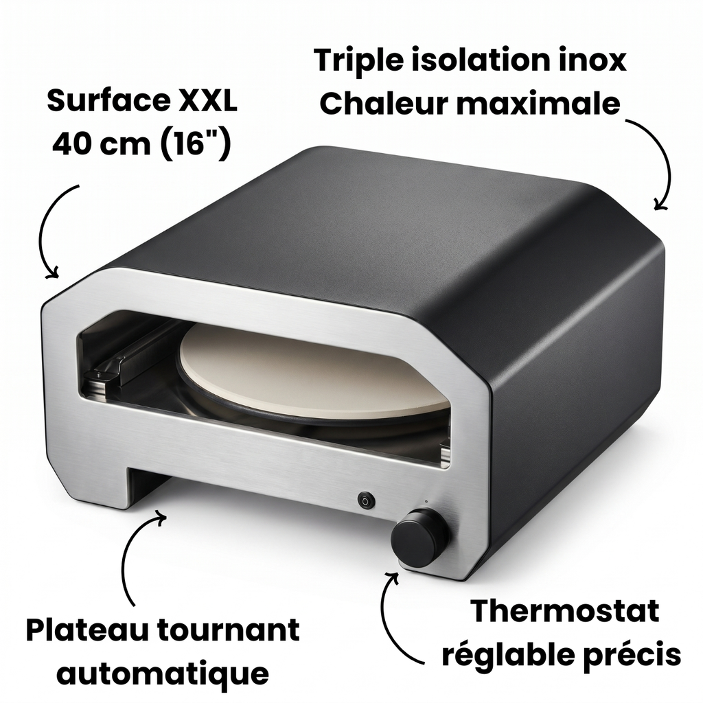 Four à Pizza à Gaz 40 cm (16") | Maestro La Dolce Crosta