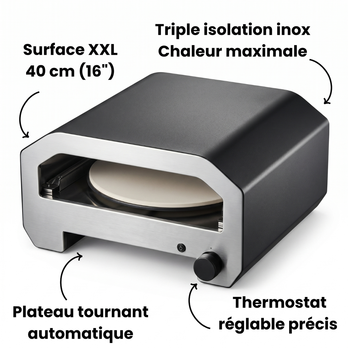 Four à Pizza à Gaz 40 cm (16") | Maestro La Dolce Crosta